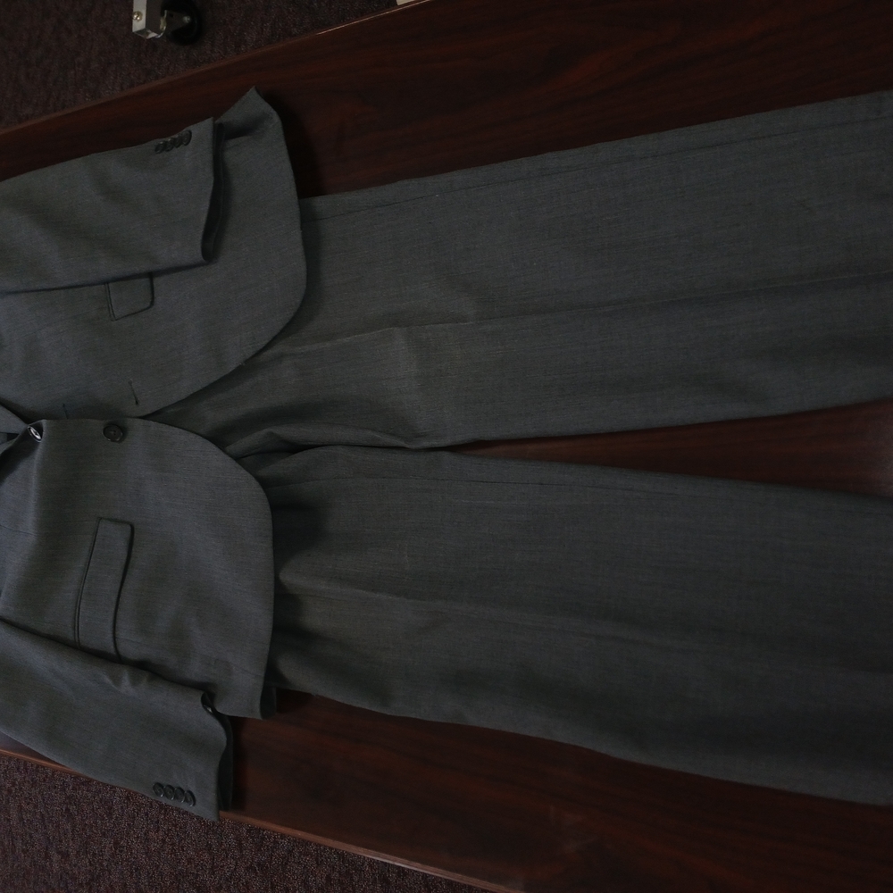 Pronto Uomo Gray Wool Suit Classic Formal Attire